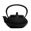 Black Cast Iron teapot with infuser insert